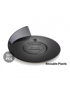 Tavite negre rotunde, monoportii (100 buc.) 2