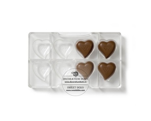 Matrita policarbonat, inimioare stilizate