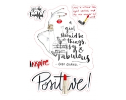 Imagine comestibila red lipstick