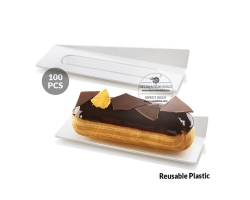 Tavite albe dreptunghiulare monoportii (100 buc.)