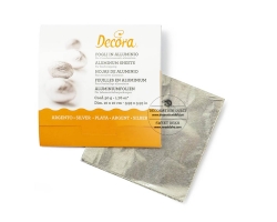 Foite din aluminiu argintiu, pentru bomboane