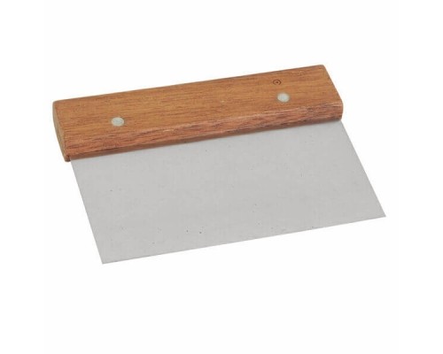 Scraper metalic cu maner din lemn
