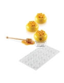 Mulaj mini fagure, miel 8 Silikomart (15 cavitati/4.5cm)