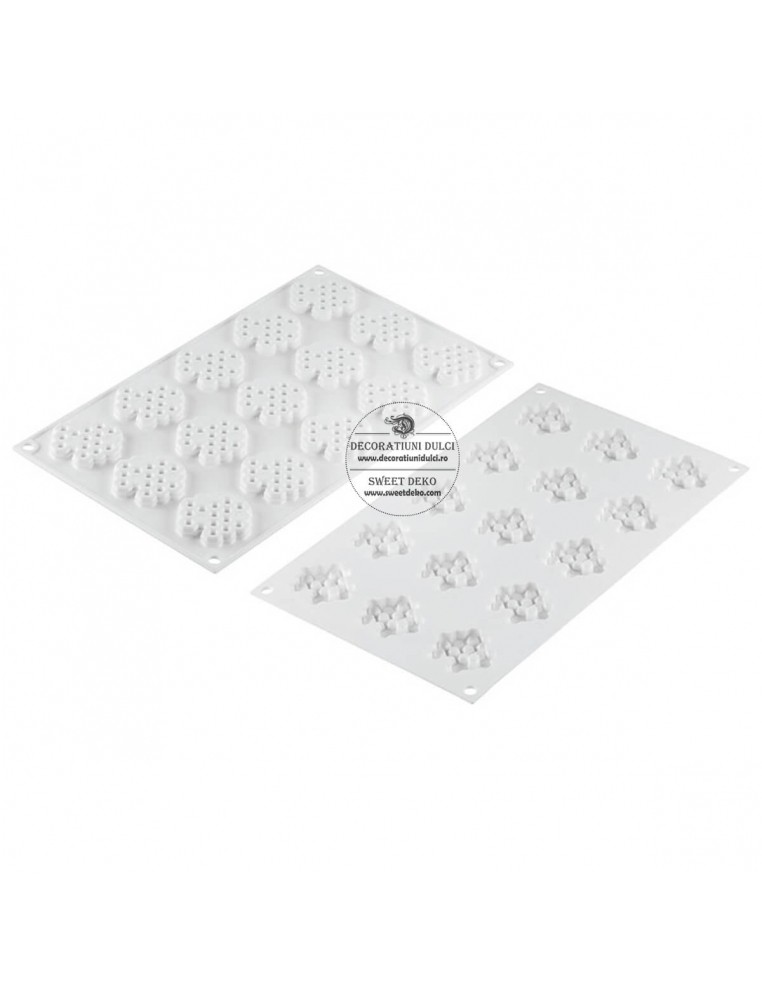 Mulaj mini fagure, miel 8 Silikomart (15 cavitati/4.5cm)