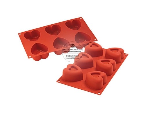 Mulaj monoportii inimioare passion, SF124 Silikomart