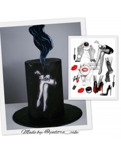 Imagine comestibila lady style 2