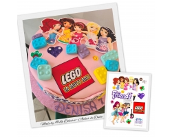 Imagine comestibila elemente lego friends