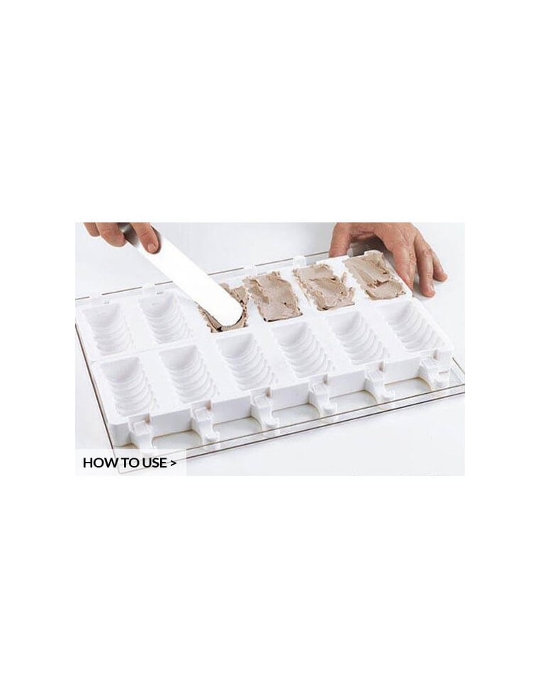 Mulaj cakesicles tango, gel04 Silikomart (2 mulaje/16 buc.)