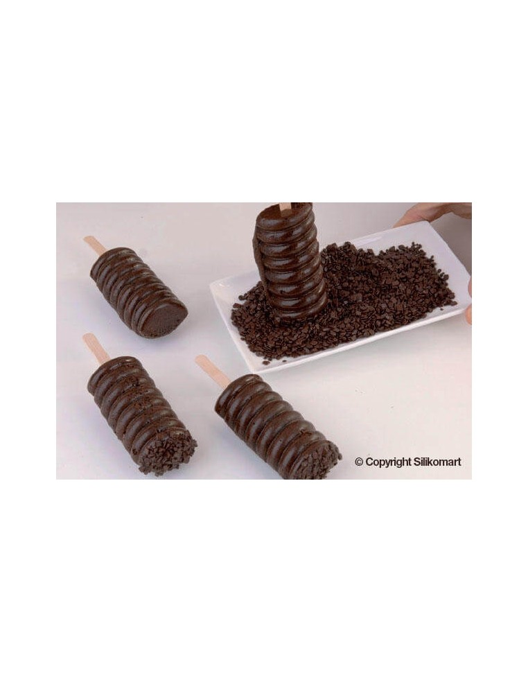 Mulaj cakesicles tango, gel04 Silikomart (2 mulaje/16 buc.)