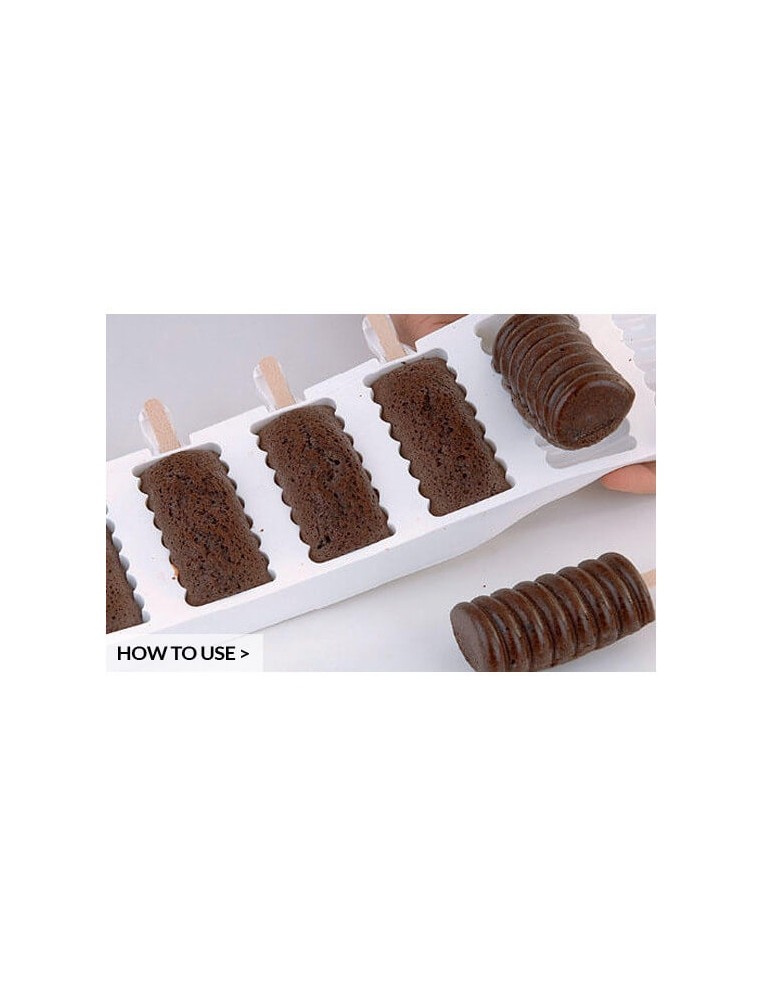 Mulaj cakesicles tango, gel04 Silikomart (2 mulaje/16 buc.)