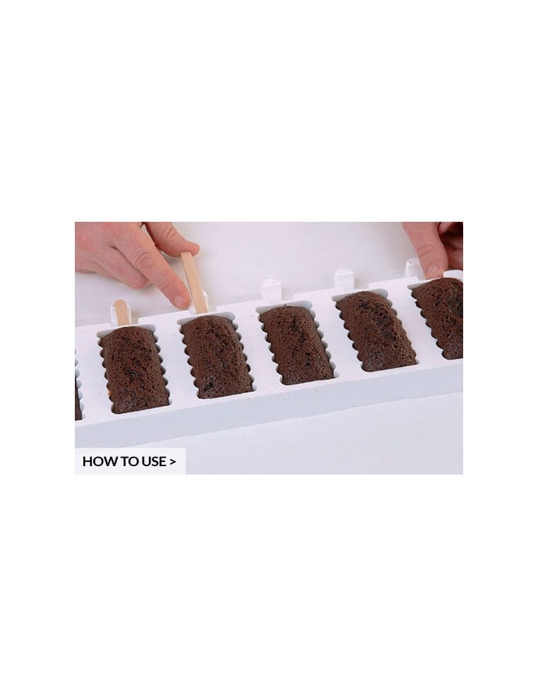 Mulaj cakesicles tango, gel04 Silikomart (2 mulaje/16 buc.)