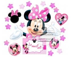 Imagine comestibila minnie surpriza roz