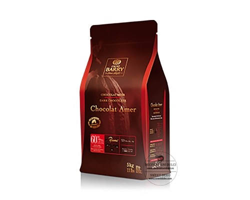 Amer ciocolata neagra 60% - Cacao Barry premium - 5kg