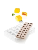 Praline kit quadro 01din tritan si silicon, chocado Silikomart