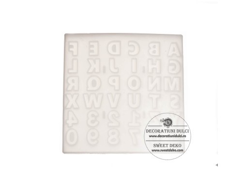 Mulaj litere si cifre, matrita cofetarie