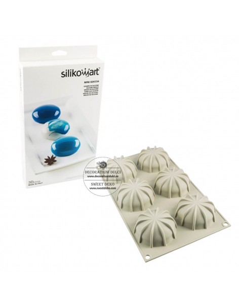 Mulaj forme prajituri, mini goccia Silikomart 2
