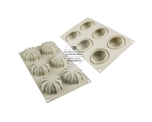 Mulaj forme prajituri, mini goccia Silikomart