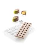 Kit matrita din tritan si silicon, praline de ciocolata kit ovale 01 , chocado Silikomart