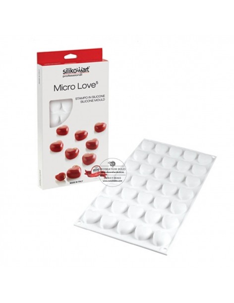 Mulaj Micro Love 5 - Silikomart | Decoratiuni Dulci 2