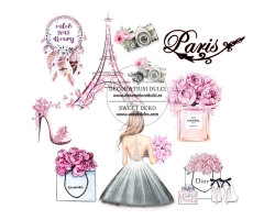 Bujori in paris - imagine comestibila