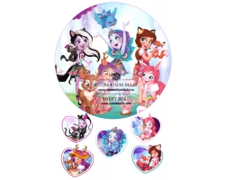 Imagine comestibila cerc - fetitele animalute