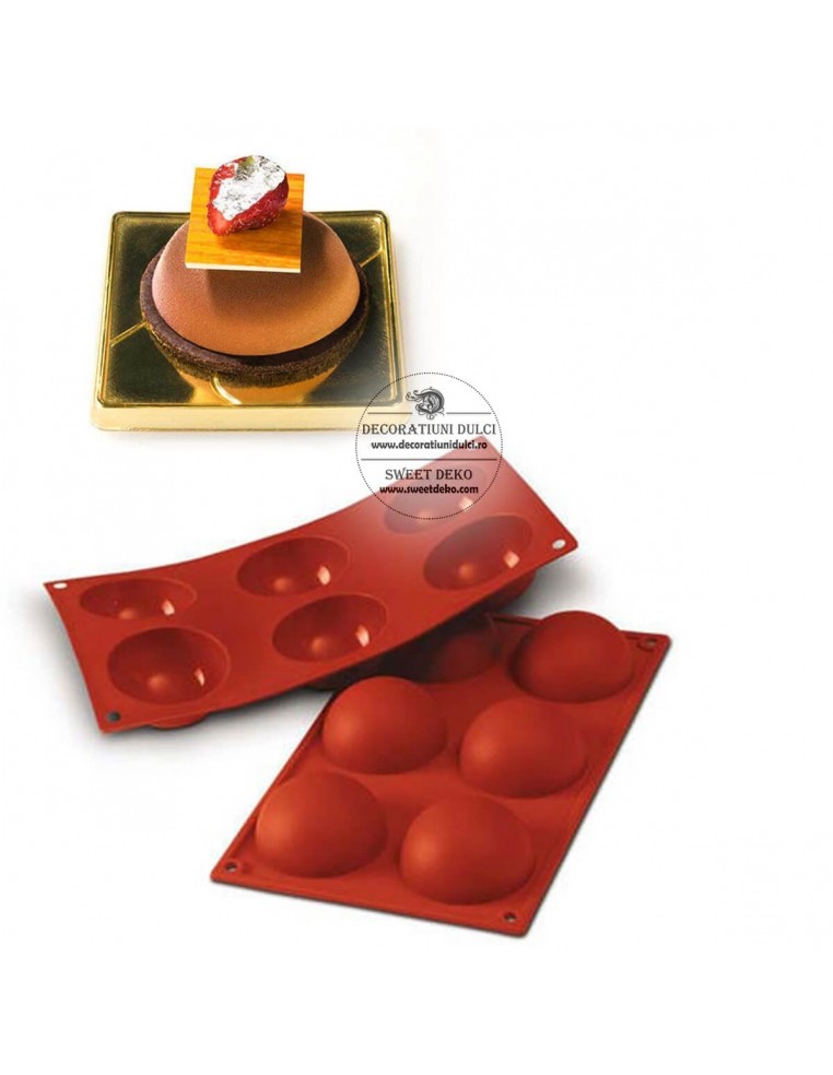Mulaj 6 semisfere, d.6cm SF003 Silikomart