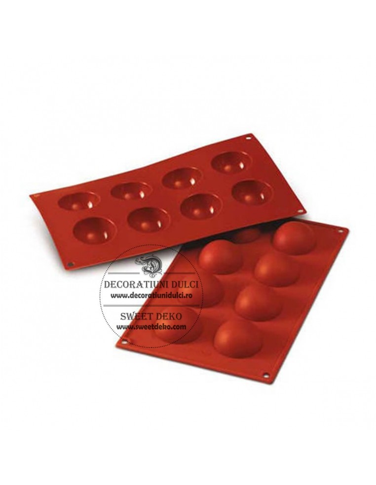 Matrita 8 semisfere, d.5cm SF004 Silikomart