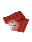 Matrita 15 semisfere, d.4cm SF005 Silikomart