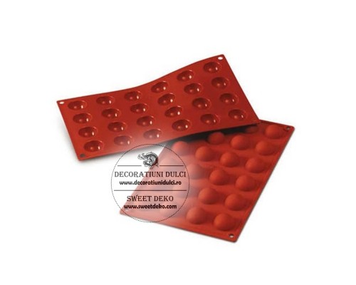 Matrita 24 semisfere, d.3cm, SF006 Silikomart