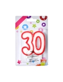 Lumanare aniversara, pentru tort 30 ani