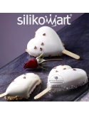 Cakesicles 4 cavitati inima, gel03 Silikomart