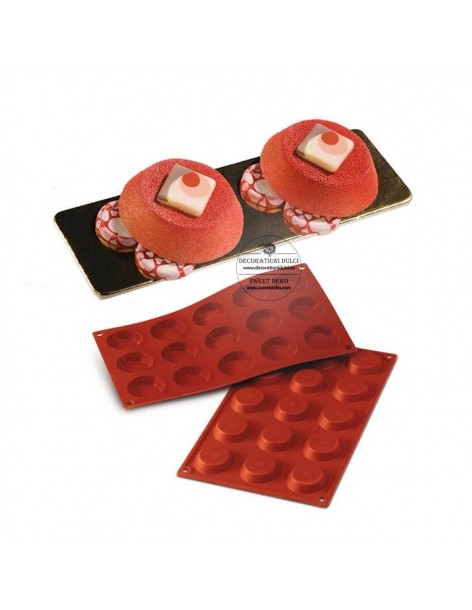 Matrita 15 cavitati tartlets, SF013 Silikomart 2