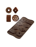 Mulaj bomboane din ciocolata choco biscuit Scg25 Silikomart