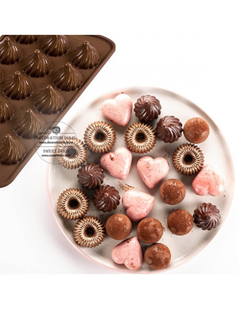 Mulaj bomboane flame 3D, Scg47 Silikomart