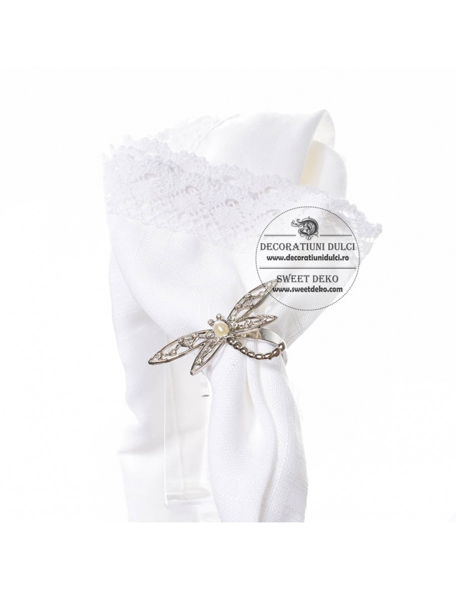 Set 4 inele servetele - libelula