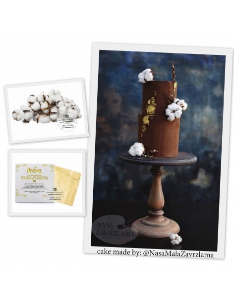 Flori de bumbac set 10 bucati 2