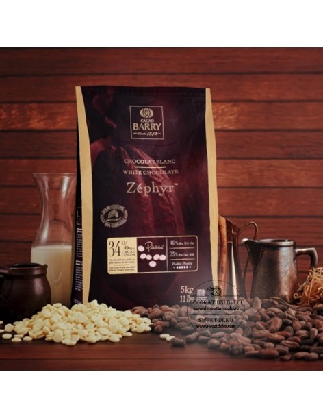 Ciocolata alba premium, Zephyr Cacao Barry 2