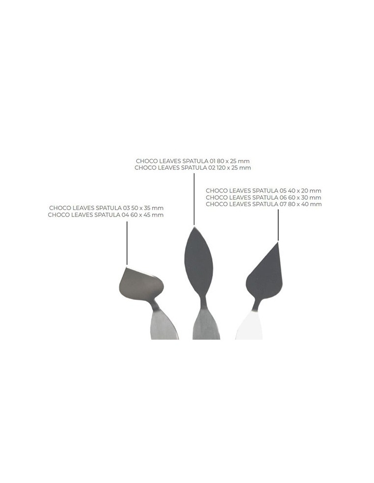 Spatula decor ciocolata, chocoleaves cls03 Silikomart