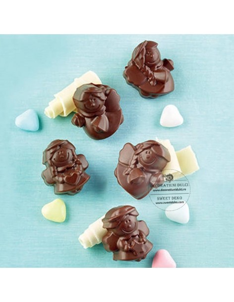 Mulaj praline ciocolata ingerasi, Scg27 choco angels Silikomart 2