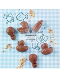 Mulaj bomboane ciocolata, Scg31 choco baby Silikomart