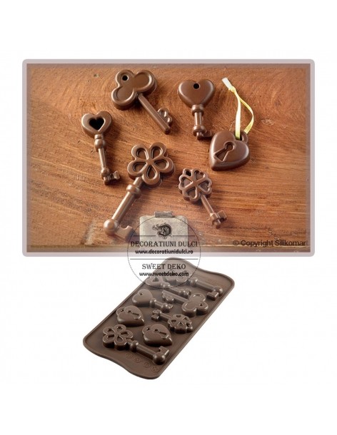 Mulaj bomboane forma chei, choco keys Scg33 Silikomart 2