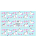 Benzi decor unicorni, imagine comestibila