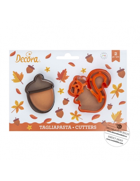 Decupatoare veverita si ghinda, Decora