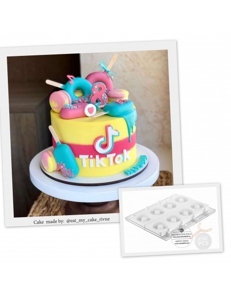 Matrita prajitura pe bat/inghetata gel13 donuts, Silikomart 2