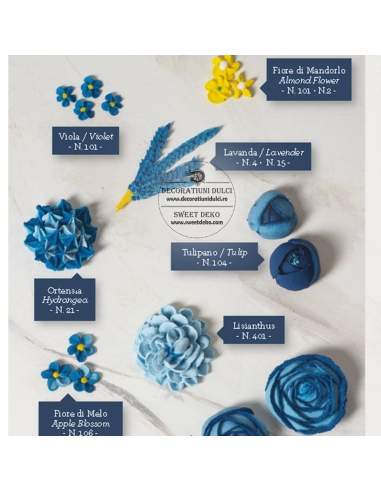 Set 26 duiuri, 2 cuple si cui formare flori, Decora