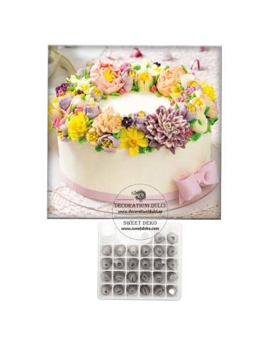 Set 26 duiuri, 2 cuple si cui formare flori, Decora