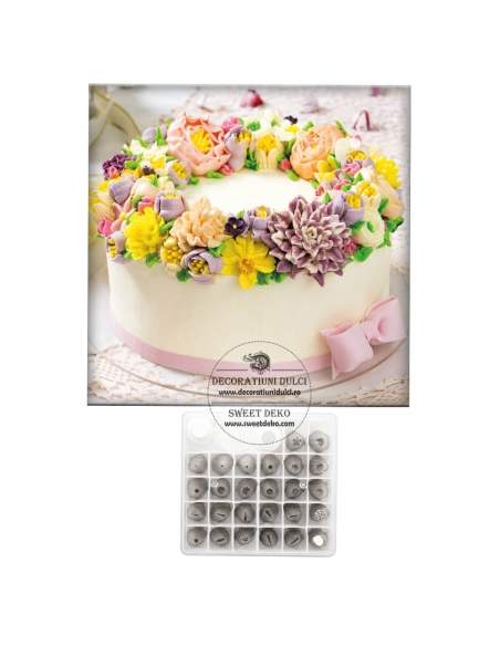 Set 26 duiuri, 2 cuple si cui formare flori, Decora