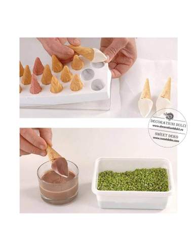 Mulaj in forma de flacara, spirala flame Silikomart