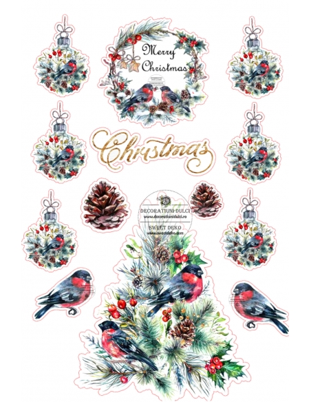 Imagine comestibila Merry Christmas