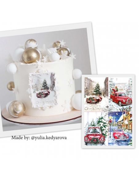 Poza pentru tort, alegem bradul de Craciun